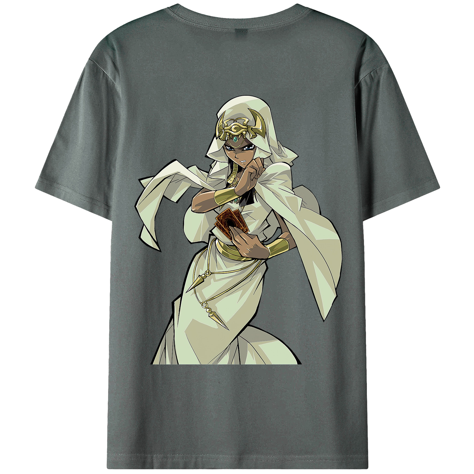 （画像用） 遊☆戯☆王 Yu-Gi-Oh! 綿100％ メンズ半袖Tシャツ（バックプリント） 通気性